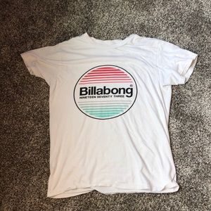 Billabong Adult small shirt, white,red,blue